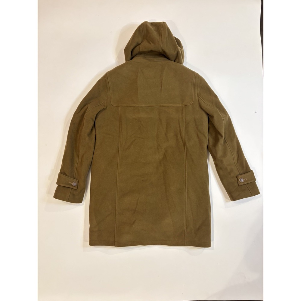 Cole Haan Men's Wool Blend Duffle Coat Small Removable Hood Fabric Made in Italy - Picture 4 of 16